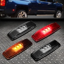 FOR 1994-2002 DODGE RAM SMOKED LENS LED DUALLY FENDER SIDE MARKER LIGHT/LAMP SET