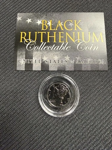 1943 Mercury Dime Black Ruthenium w/ COA Uncirculated Collect Coin