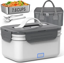 Cordless Electric Lunch Box For Adults 1.8L/61oz Rechargeable Portable Food Warm