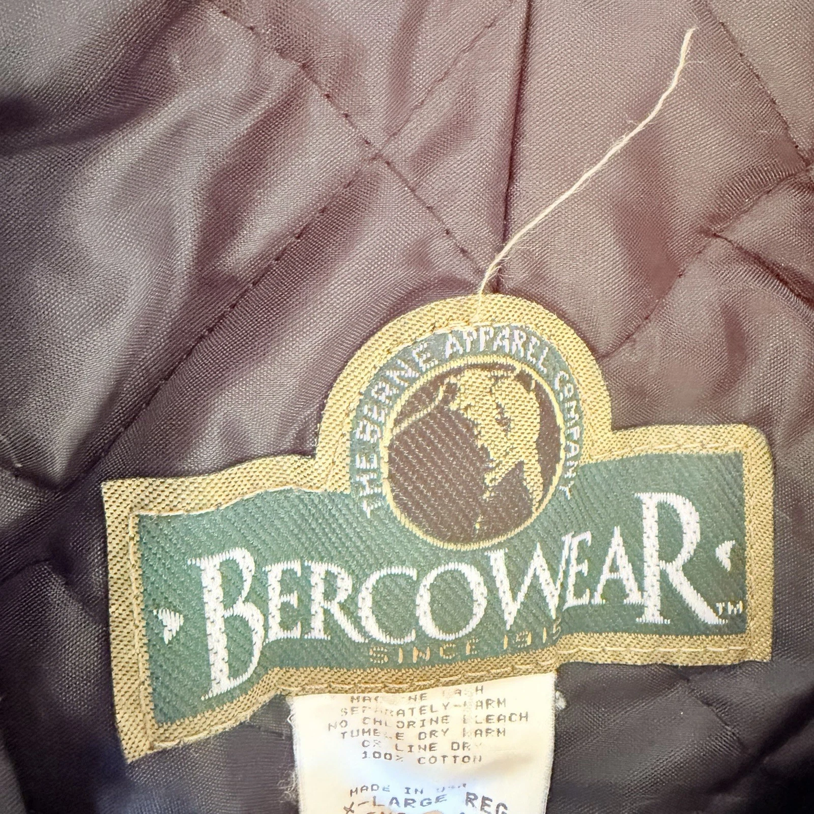 Bercowear SI415BKR Vintage Insulated Coveralls Mens XL 48-50 Navy Cotton USA image 3