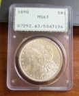 1898 P PCGS MS63 Morgan Silver $1 Dollar US Mint Coin 1898-P MS-63 Rare Rattler