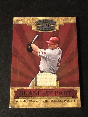 2004 Donruss Throwback Threads Blast from the Past Material Bat Jim Thome 0l1