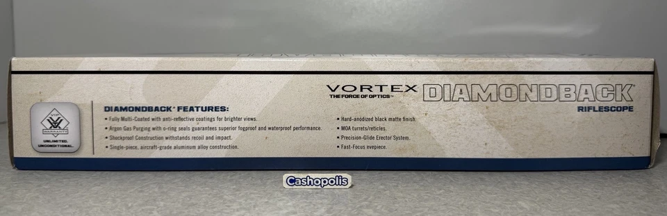 Vortex Diamondback 4-12x40 Dead-Hold BDC MOA 40mm Rifle Scope - DBK-04-BDC - CIB - Image 3 of 4