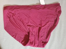 NWT DKNY RARE STYLE FUSION LOGO NYLON SPANDEX HIPSTER PANTIES 543231 L3P BURG L