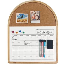 Curved Calendar Whiteboard, 16.5 x20.4 , Magnetic Dry Erase Board, Holiday Gi...