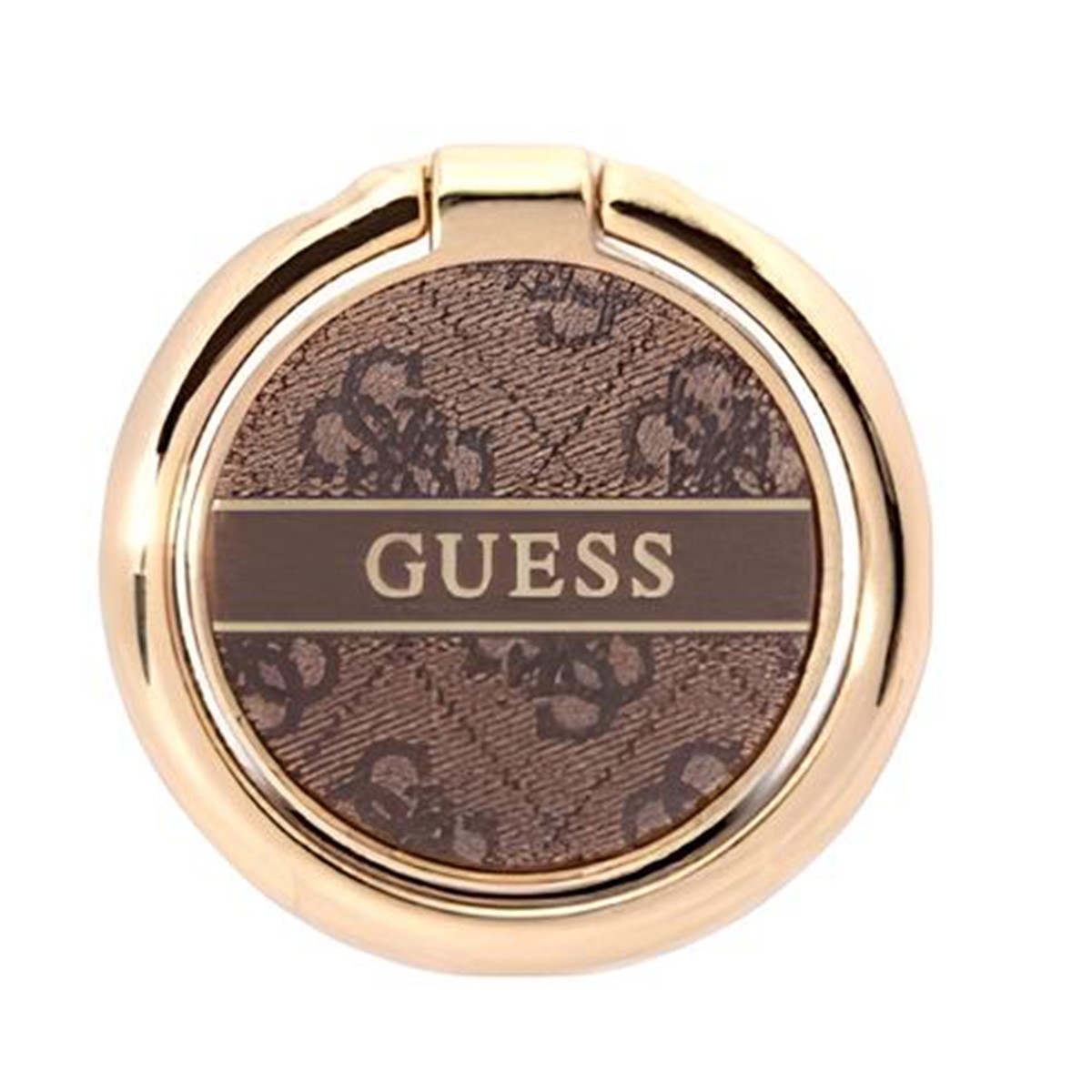 Anneau de support Guess 4G marron rotatif 360 degrés pour mobile