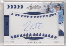2020 Panini Absolute Baseball Material Signatures Blue 17/99 Evan White Auto uk2