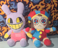 The Amazing Digital Circus 8" Pomni 10" Jax Stuffed Plush Toys