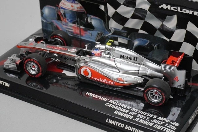 1:43 MINICHAMPS 533114314 Vodafone McLaren Mercedes MP4-26 Canada 2011 #4 model - Image 2 of 4