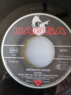Bernhard Brink - Danielle, Single Vinyl NM