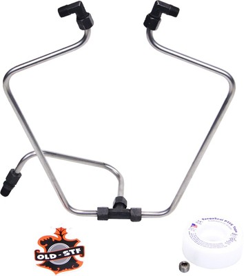 Old-Stf Rocker Box Split Oil Line Stainless Steel #STFS66BK Harley Davidson