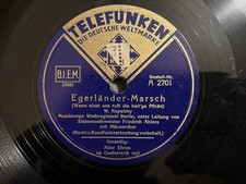 Egerländer Marsch Aller Ehren Ist Österreich Voll Schellackplatten Gesang
