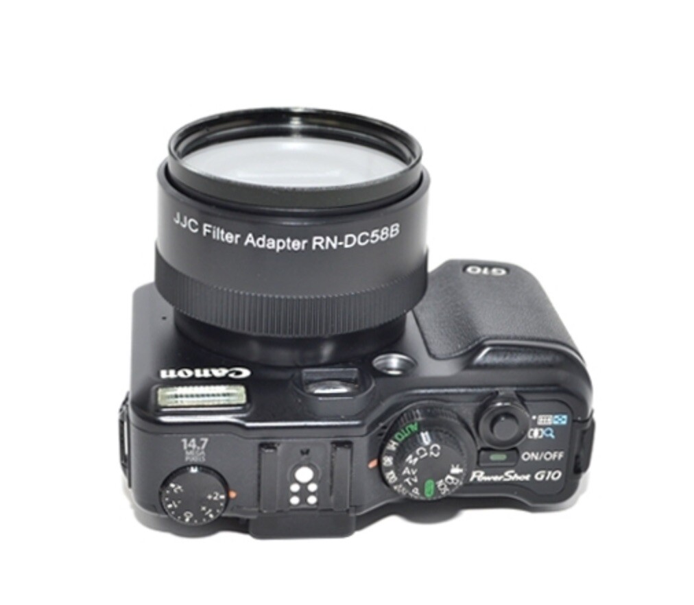 50 %! JJC RN-DC58B - 58mm Filter Adapter for Canon G10/G11/G12 | eBay