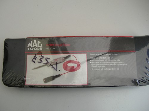 Mac Tools 24V 36V Circuit Tester ET114X with Case Professional Automotive - Picture 4 of 8
