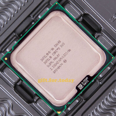 Intel Core 2 Duo Processor Intel Core 2 Duo E8600 CPU - 3.33GHz, 6MB Cache, 1333MHz FSB, Socket LGA775 (Used) 8 Core CPU