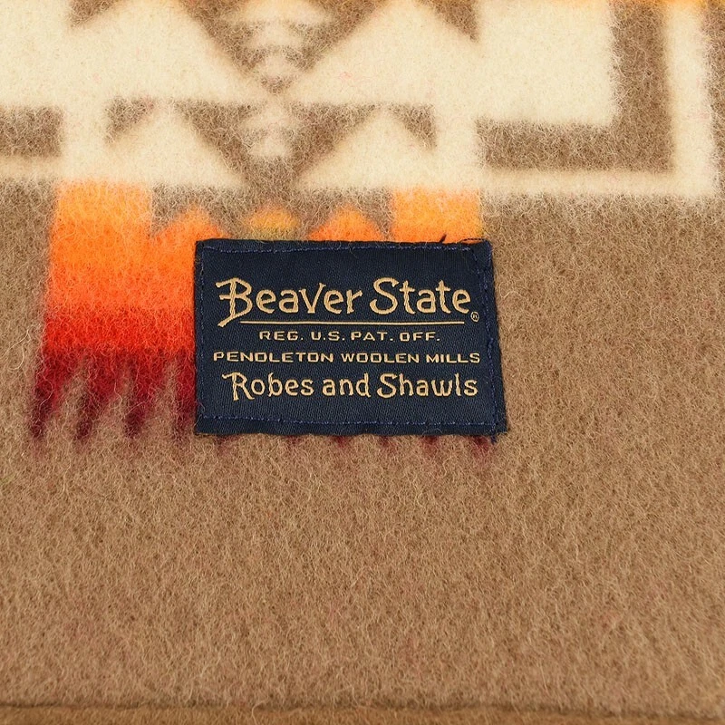 PENDLETON Khaki CHIEF JOSEPH Jacquard Wool Cotton Crib Blanket NWT - Image 2 of 4