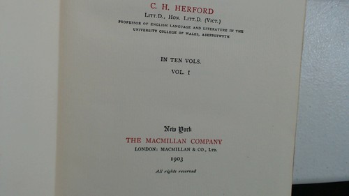 WILLIAM SHAKESPEARE 11 BAND SET 1903 EVERSLEY EDITION NUR 500 GEDRUCKT - Bild 7 von 9
