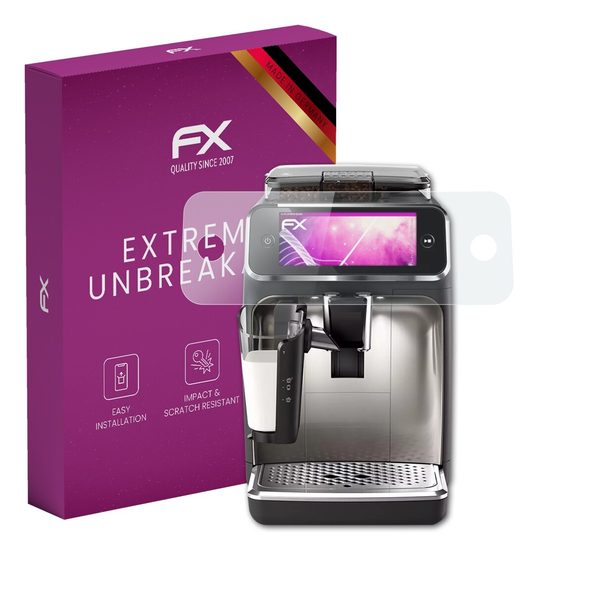 atFoliX Glass Protector for Philips 5400 Series EP5447/90 9H Hybrid-Glass