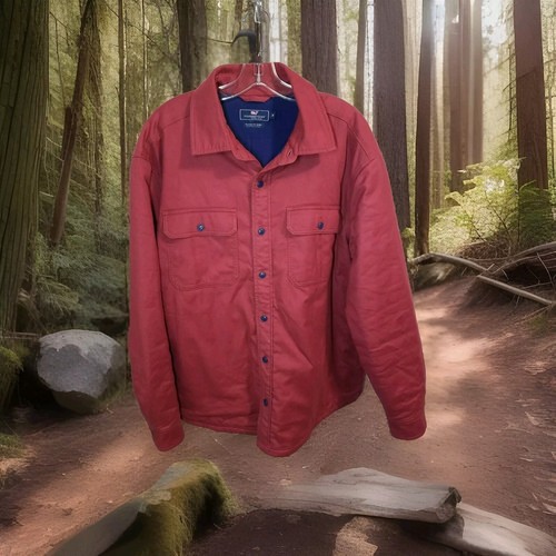 Vineyard Vines Mens Flannel Slopeside Shirt Jacket Shacket Classic Fit Size XL - Picture 3 of 7