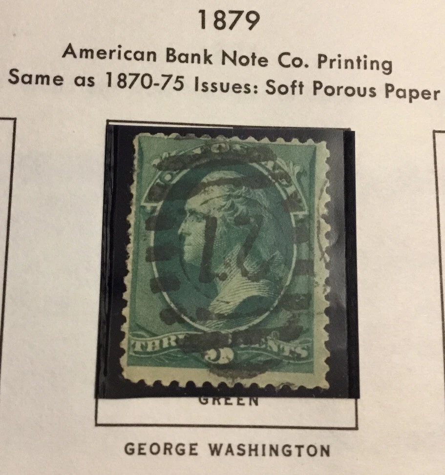 George Washington 3 Cent Stamp In Used Us Stamps (19th Century