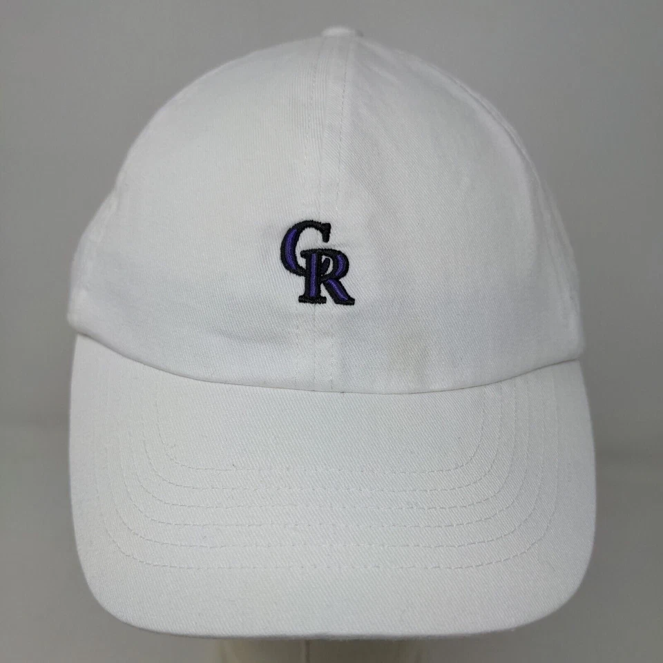 Sombrero Under Armour Para Hombre Slideback Blanco Talla OSFA Bordado Colorado Rockies Foto 2 de 4