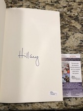 HILLARY CLINTON SIGNED HARD CHOICES FIRST LADY DEMOCRAT JSA COA