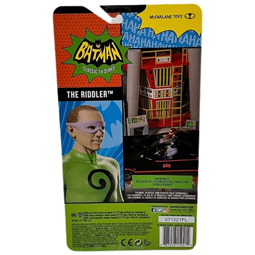 Modellino McFarlane Toys L'Enigmista Retro 1966 Serie TV Classica Batman 6" - Foto 2 di 3