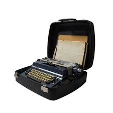Adler J5 Typewriter with Case - Ships Free UNTESTED, FOR PARTS thumbnail