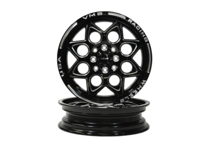 2 15X3.5 VMS RACING ROCKET BLACK DRAG WHEELS SKINNIES 4X100 4X114 ...