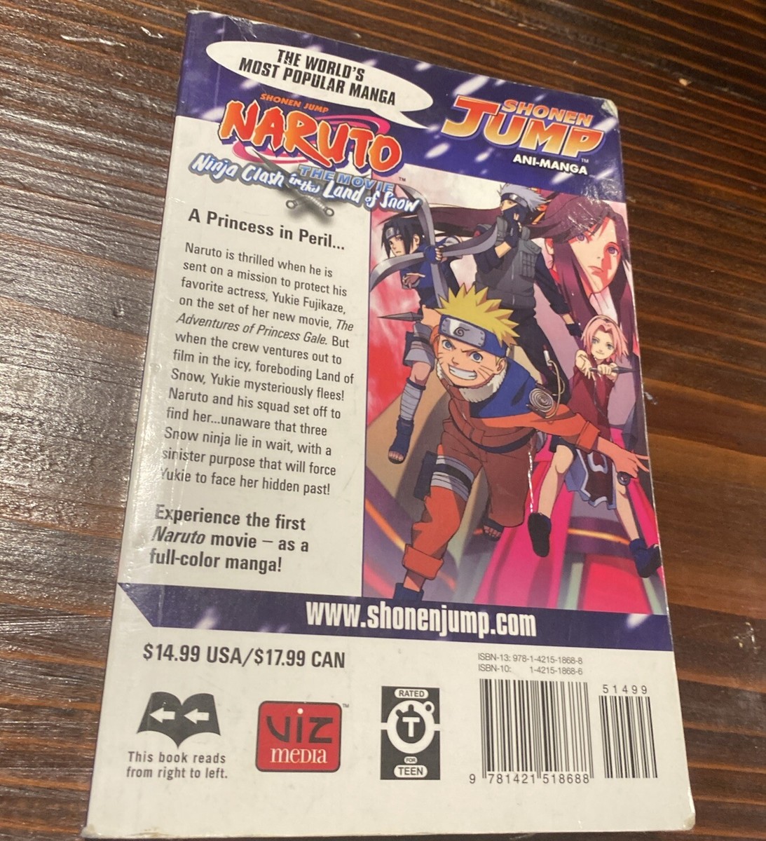 Naruto The Movie Ani-Manga Ninja Clash in the Land of Snow Book