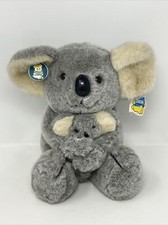 VTG 1986 Dakin Koala Bear With Baby Plush Stuffed Animal Toy 14  