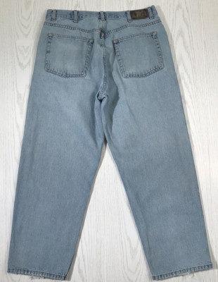 Vintage 90s Calvin Klein Tapered Jeans Men 34x28 Faded Blue 100% Cotton Mid Rise