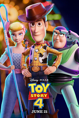 TOY STORY 4 POSTER WOODY BUZZ LIGHTYEAR ANIMAZIONE WALT DISNEY