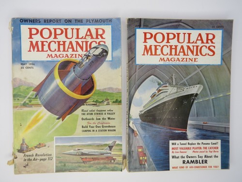 1956 Popular Mechanics Magazine Complete Year Jan-Dec All 12 Issues DIY - Picture 13 of 23