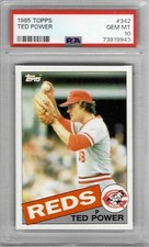 1985 Topps #342 Ted POWER - PSA 10+++ Reds