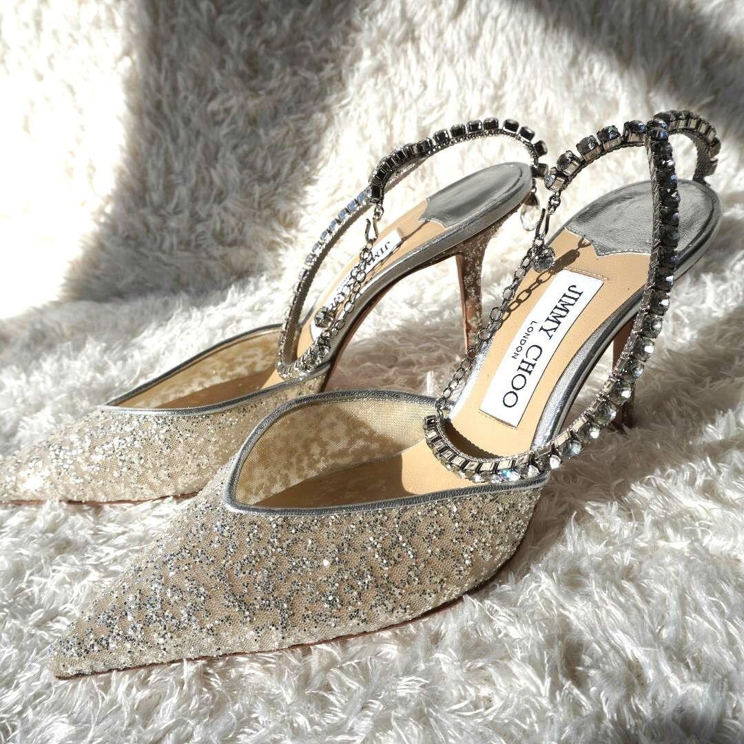 Jimmy Choo Saeda Crystal Mesh Glitter Pumps 37.5 | eBay Jimmy Choo Saeda Crystal Mesh Glitter Pumps 37.5 | eBay