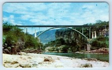 Puente B. Dominguez y Río Grijalva Tuxtla Guitiérrez Chis. Postal MÉXICO