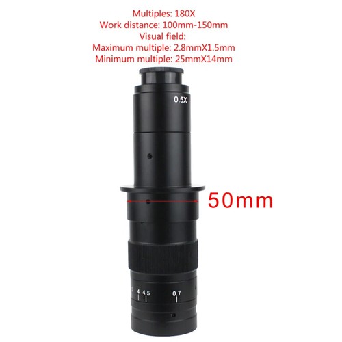 Adjustable Magnification 100X 130X 180X 200X 300X 360X 500X Zoom C Mount Lens - Picture 12 of 22