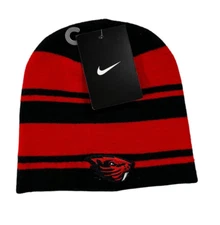 Kids 4-7 Oregon State Black and Orange College Football Beavers Fans Knit Beanie