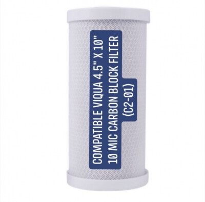 VIQUA 4.5'' x 10'' 10 Mic Carbon Block Filter (C2-01) Compatible