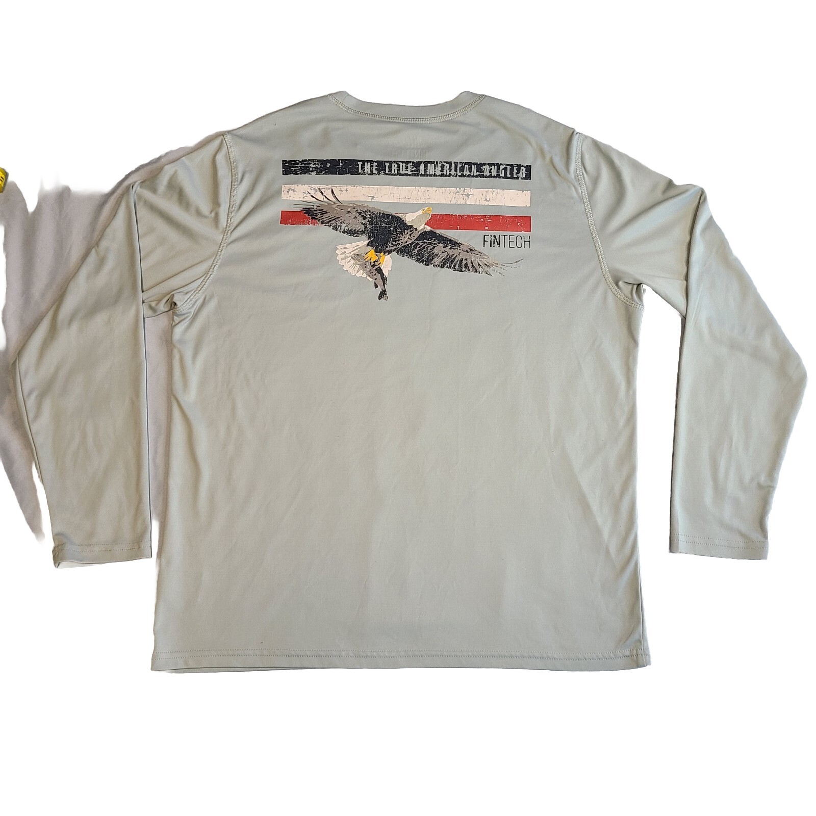 Fintech Shirt Mens Medium Gray Long Sleeve Fishing Performance Stretch Outdoors