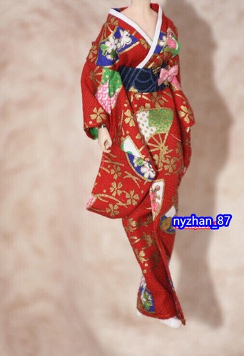 1:12 Long Type Japanese kimono Dress Belt Clothes Fit 6 " Female PH TBL Figure - Picture 10 of 32