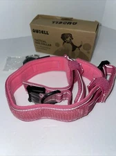 NEW IN BOX XL PINK TACTICAL Aubell Dog Leash With Collar ADJUSTABLE Reflective