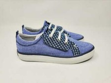 NEW LITTLE KIDS 9 11 SPERRY X VINEYARD VINES CREST VIBE JR CHAMBRAY SHOES BLUE