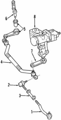 Genuine GM 1997-1999 Cadillac Catera Outer Tie Rod 90510654