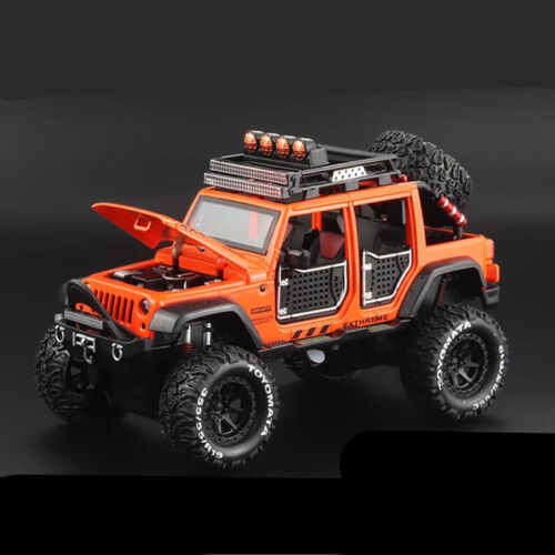1/24 Jeeps Wrangler Rubicon Pickup Diecast Model Vehicle Sound & Light Kids Gift - Picture 16 of 20