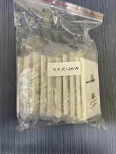 Lot of 10 x White Keystone Wall Plate 2 Port Single Gang 301-2K-W