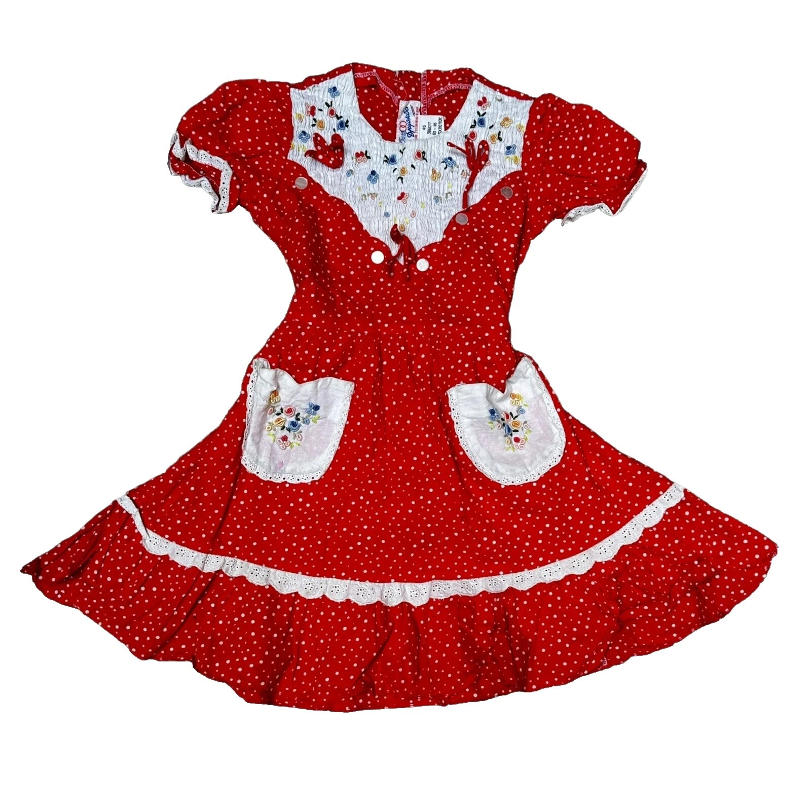 Ethnic/Peasant Cotton Vintage Dresses for Girls