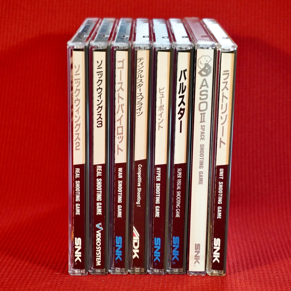 Lot 8 Neo Geo CD Shooter Game Sonic Ghost Twinkle View Pulstar ASO Resort Japan - Image 2 of 2