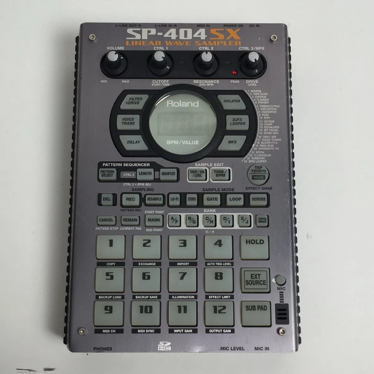 新品未使用 Roland SP-404SX リニアウエーブサンプラー Roland コンパクトサンプラー SP-404SX｜ライブ配信のことなら配信機材